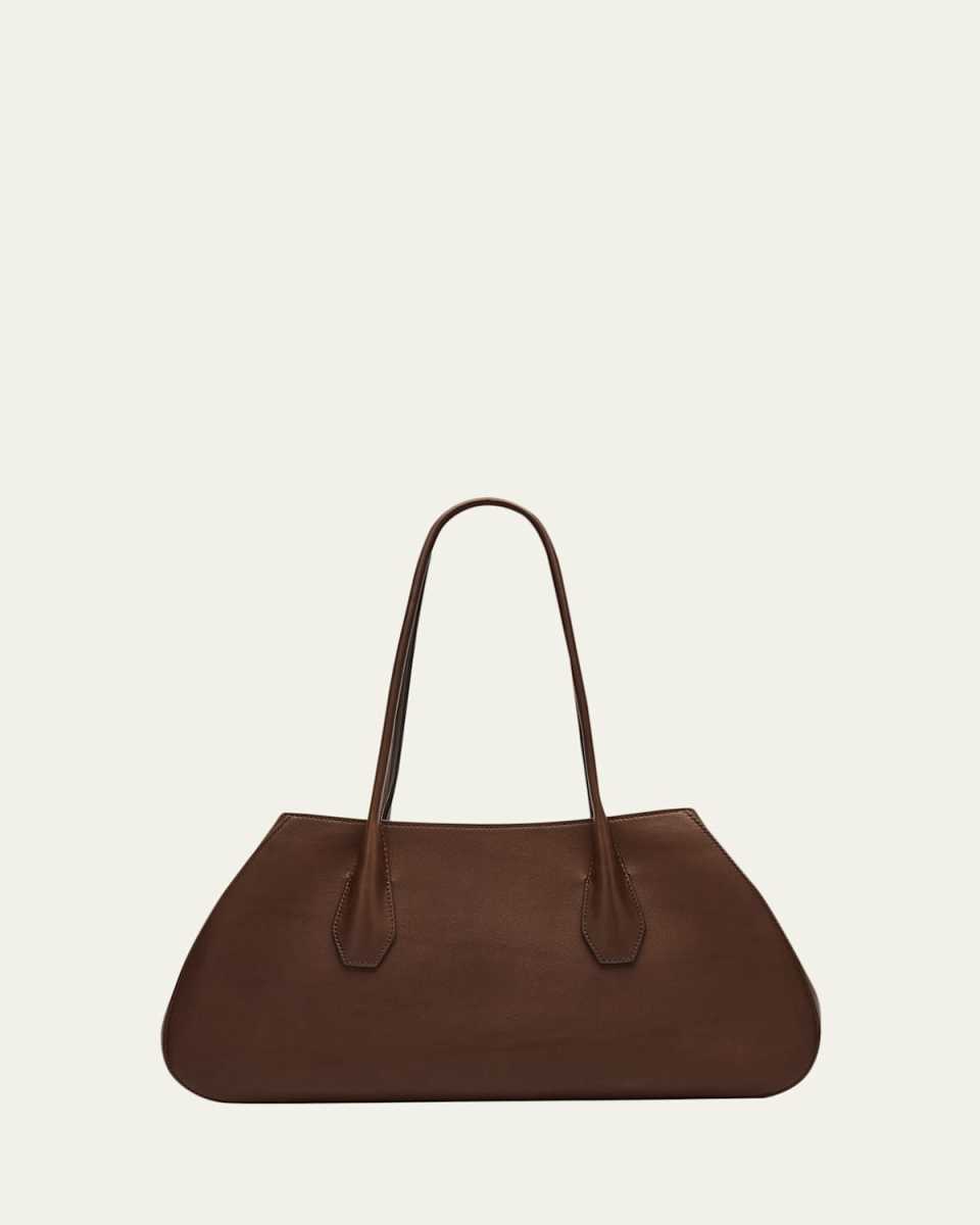 Alger Geometric Shoulder Bag in Smooth Leather